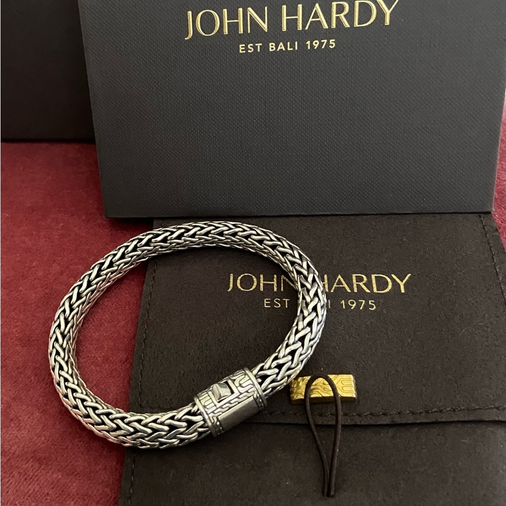 John Hardy Silver Braided Bracelet